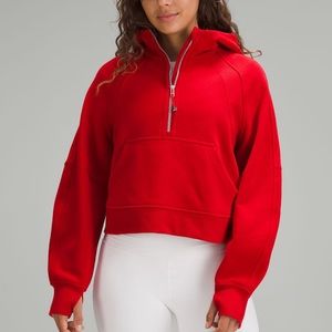 Scuba oversized half zip hoodie size M/L